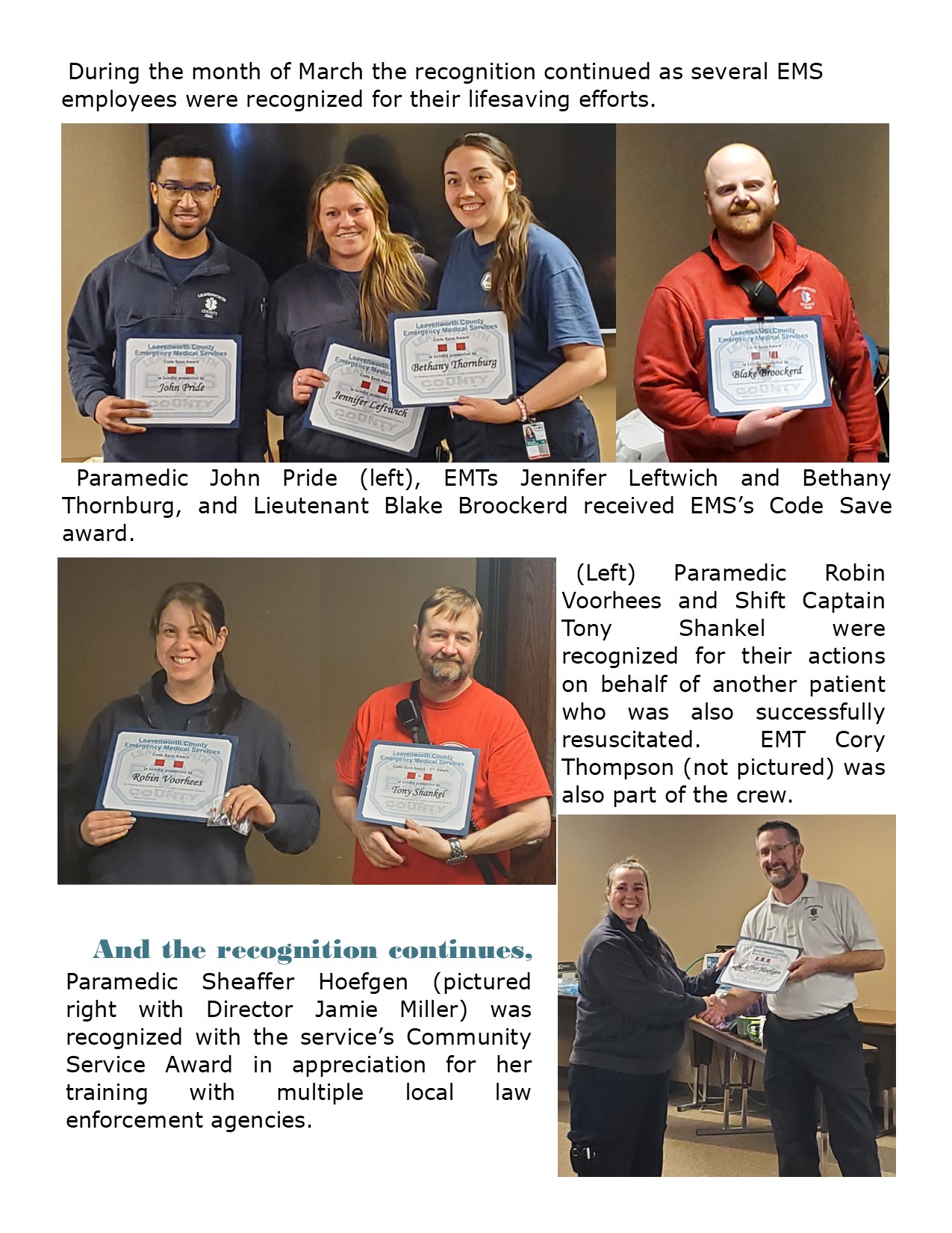 04-2023 - EMS Recognizes Lives Saved